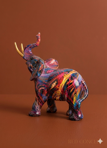 Elephant Figurines – Modern Decorative Sculpture